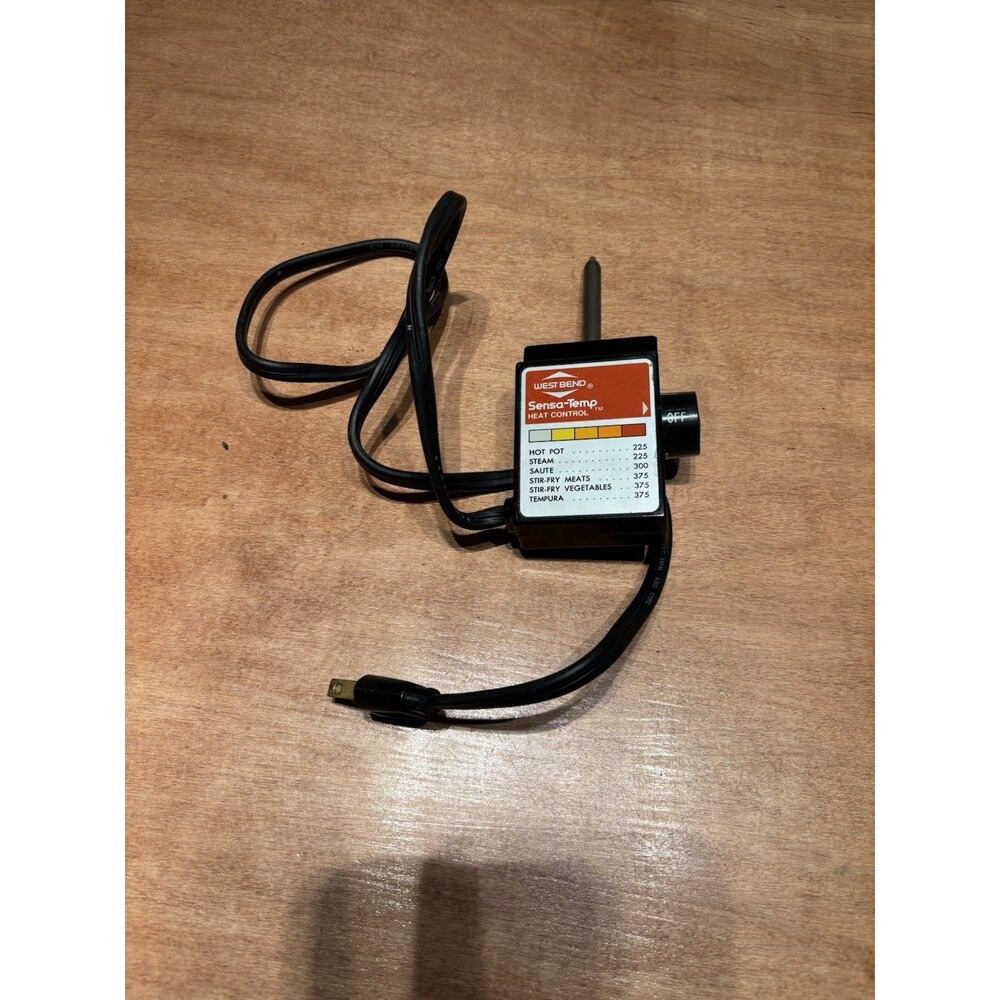 West Bend WB #6 Sensa-Temp Heat Control Probe Power Cord E84820-78TW2010